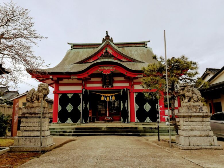 日宮神社の朱色