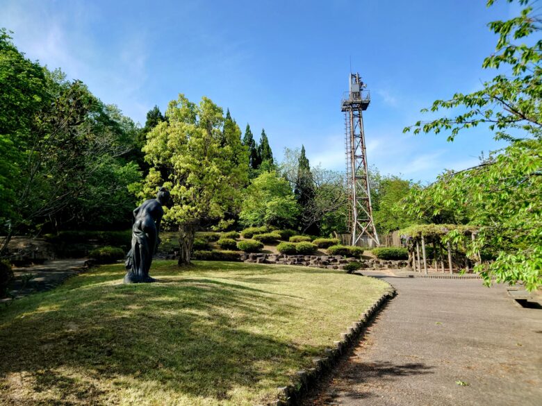 子撫川ダムの公園