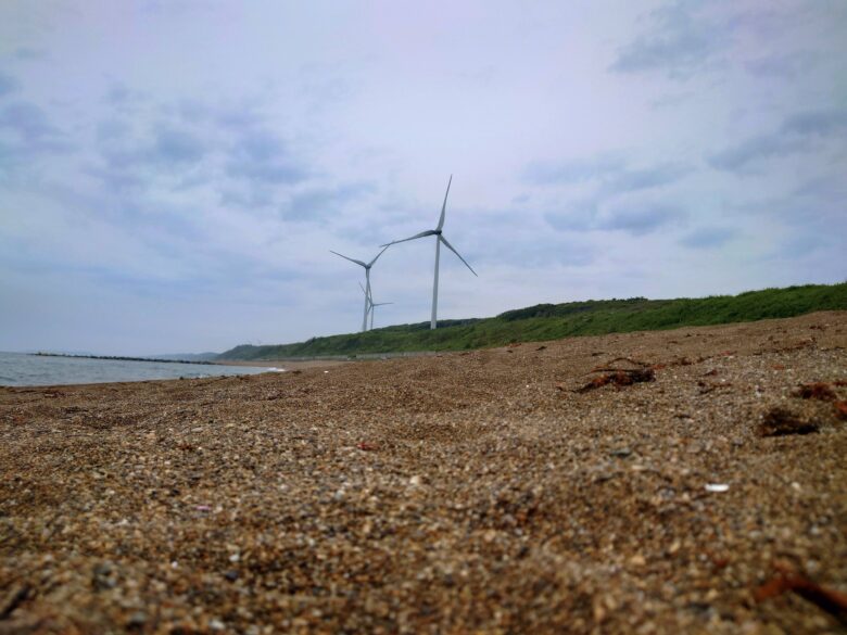 波松海岸の風車
