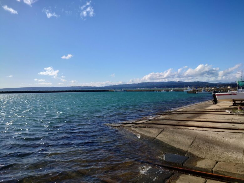 蛸島漁港の風景