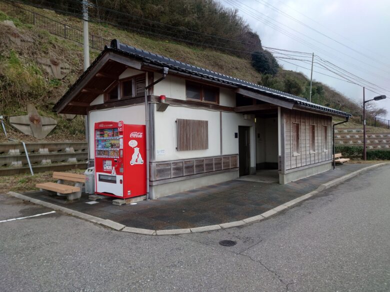 道の駅 すず塩田村の第２駐車場のトイレ