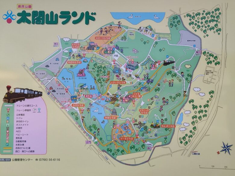 太閤山ランドのマップ
