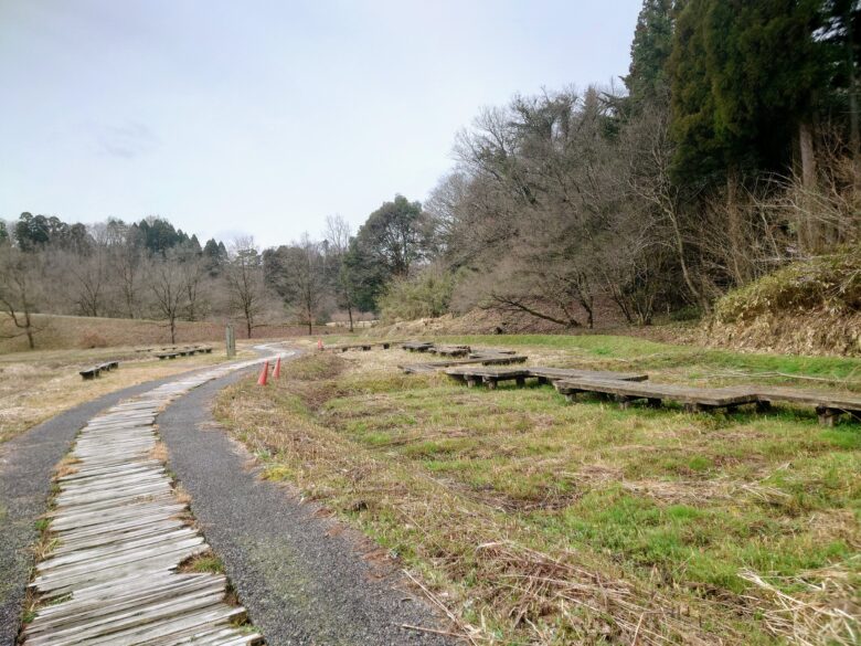 石川県森林公園 南口運動広場の散歩ルート