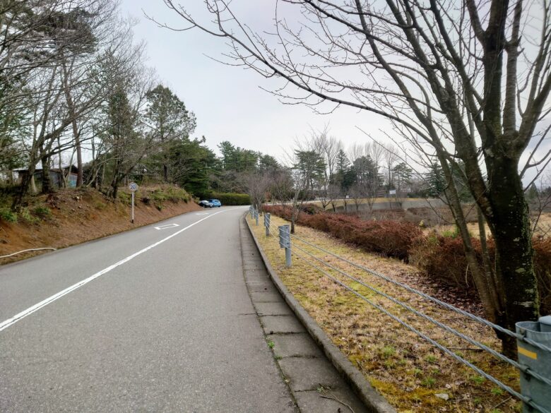 石川県森林公園 南口運動広場の散歩ルート