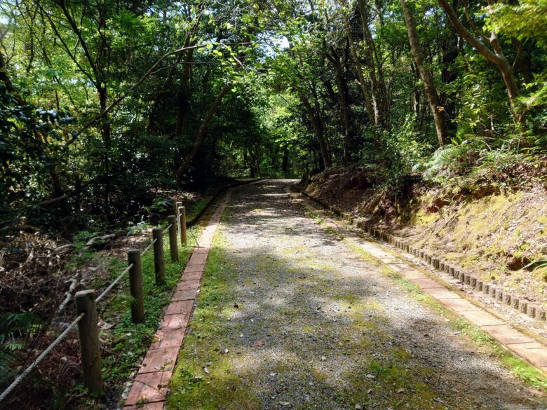 遠島山公園の散歩道