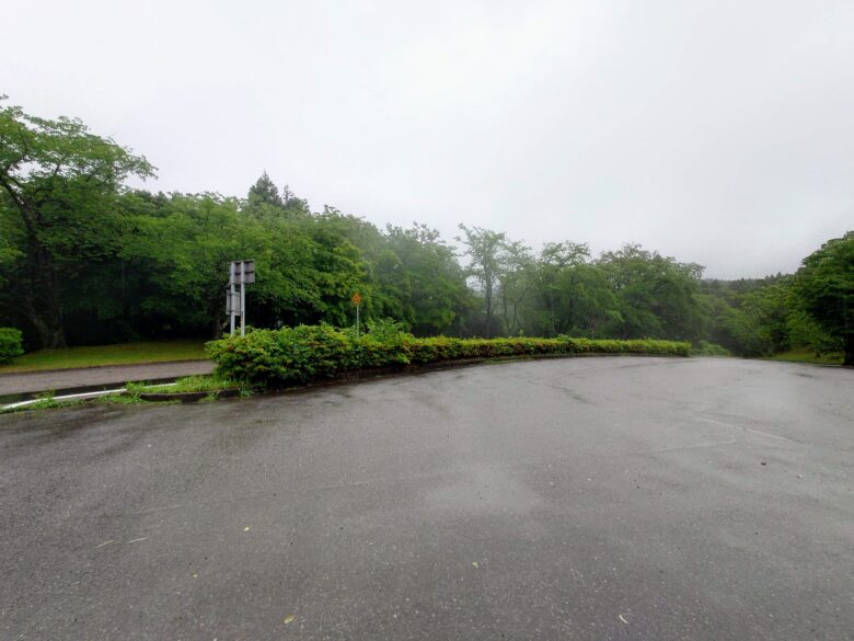 石川県森林公園 見晴台の駐車場