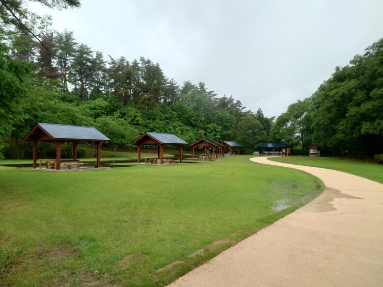 石川県森林公園のバーベキュー場