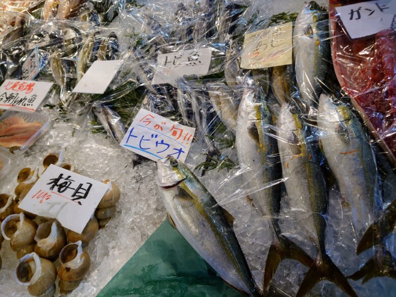 道の駅 能登食祭市場の鮮魚売り場