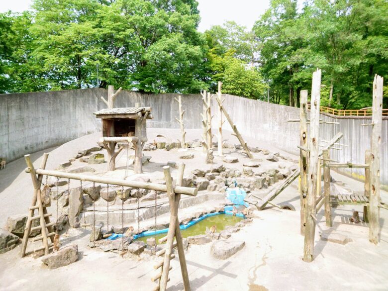 石川県森林動物園の猿園