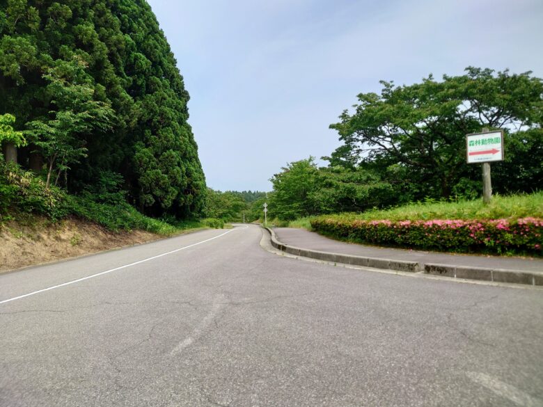 石川県森林動物園の道路案内