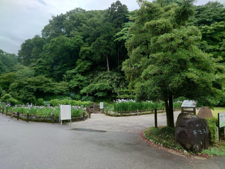 卯辰山花菖蒲園の入口