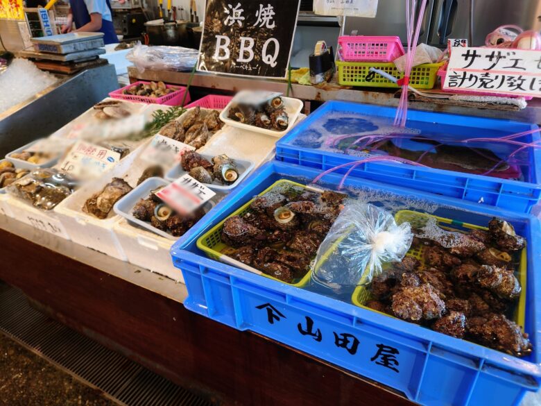 道の駅 能登食祭市場の鮮魚売り場