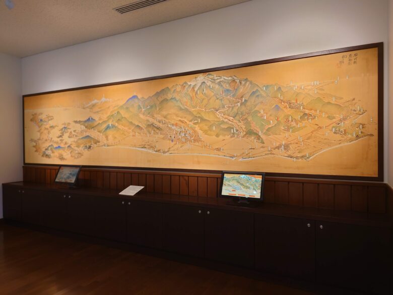 石川県立歴史博物館の無料館の昔の地図