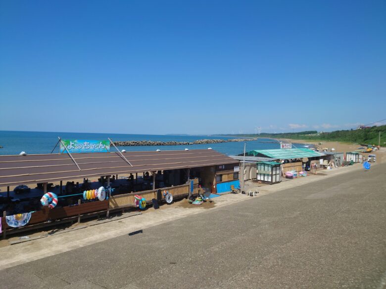 浜地海水浴場の浜茶屋