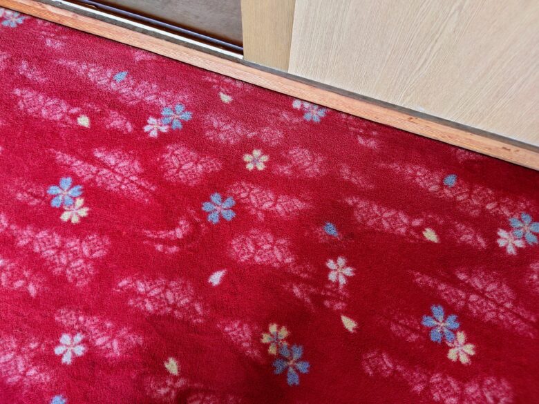 金沢温泉 金石荘の赤い絨毯