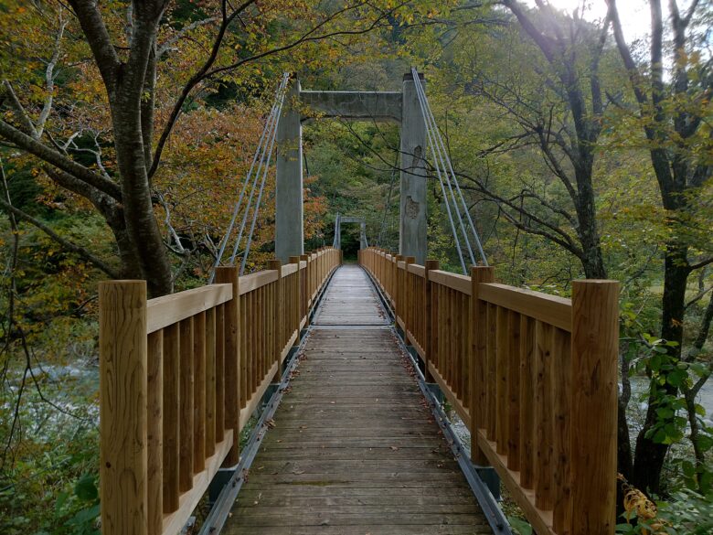 石川県自然保護センター中宮展示館の近くの橋