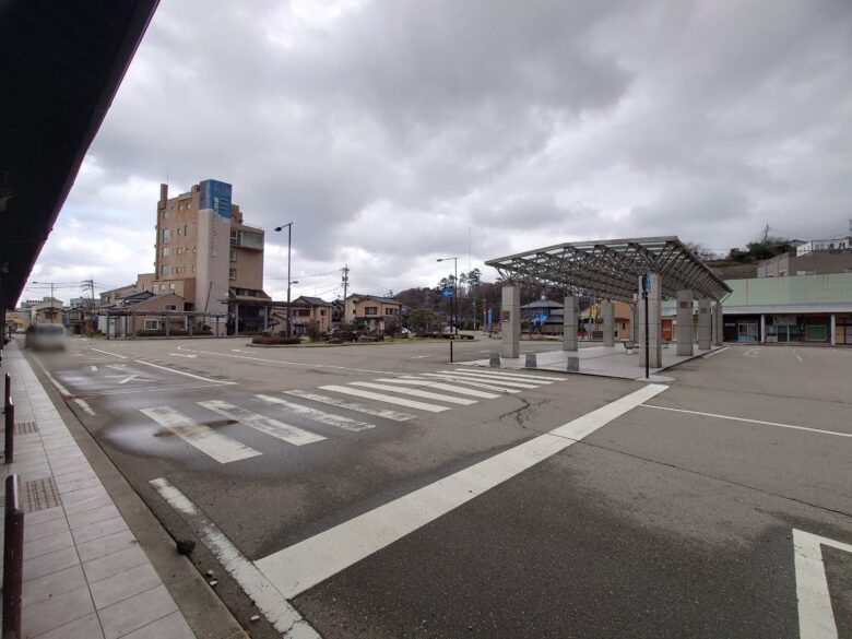 道の駅 輪島の震災後２ケ月後の風景