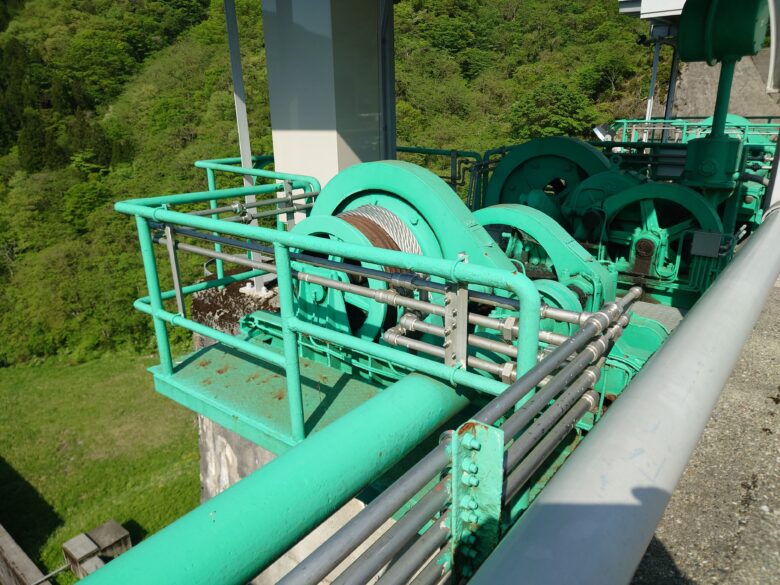 大日川ダムの何かの機械