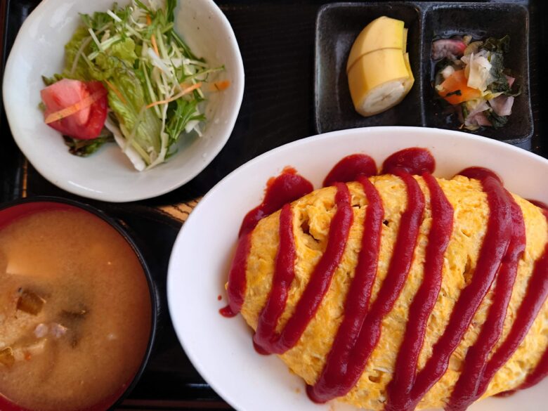 のと風のオムライス（大）定食