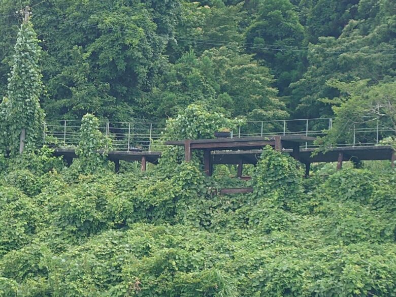 震災後の奥のとトロッコ鉄道