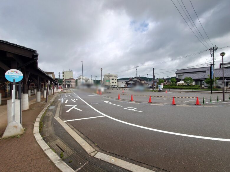 道の駅あなみずのロータリー