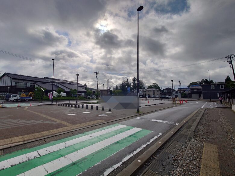 道の駅あなみずの駐車場