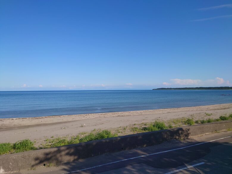 寄り道パーキング寺家の展望台からの海の景色