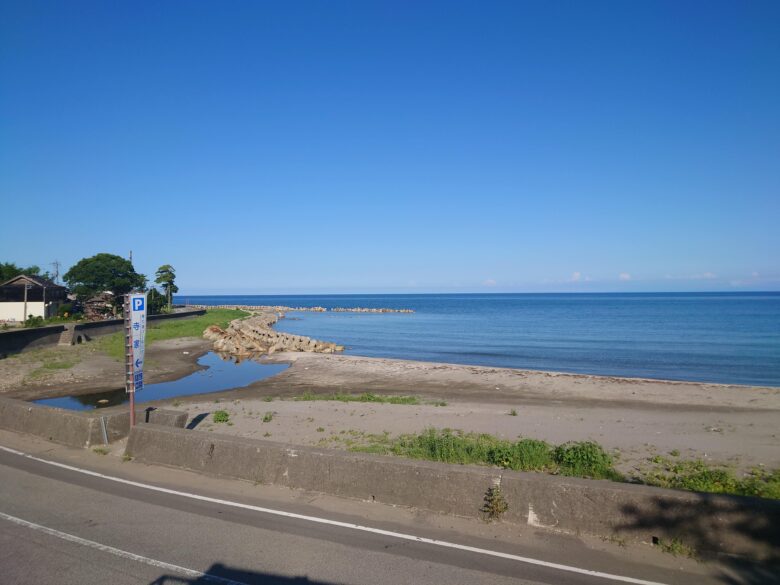 寄り道パーキング寺家の展望台からの海の景色