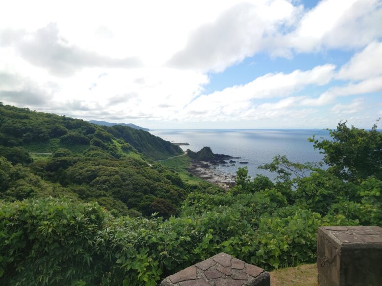 能登半島国定公園の椿展望台からの眺め