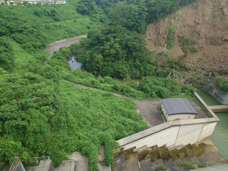 北河内ダムの下流の方