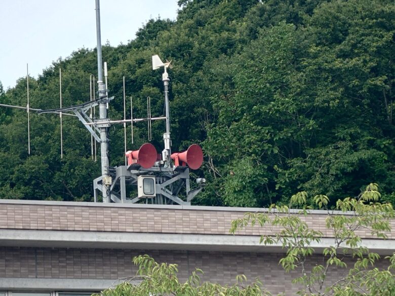 北河内ダムの警報機