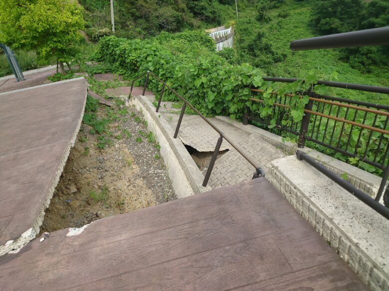 北河内ダムの能登半島地震による損傷箇所