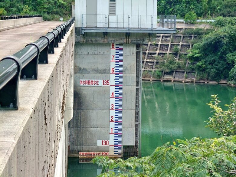 北河内ダムの水位