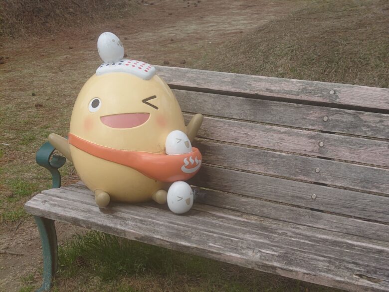 わくたまくんパークの嬉しそうなわくたまくん