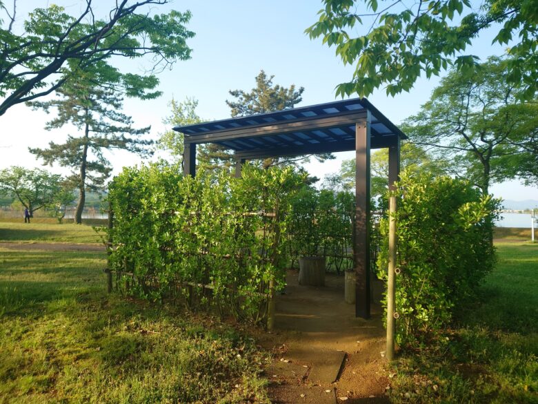 木場潟公園 北園地の喫煙所