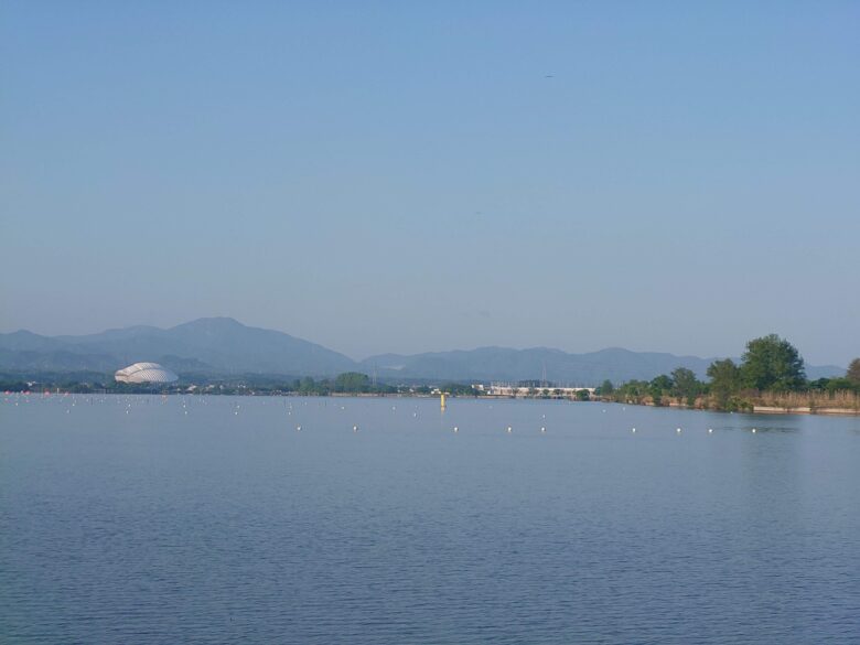 木場潟公園 北園地から望む景色