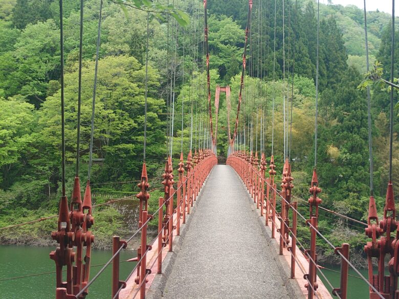 我谷吊橋の通路