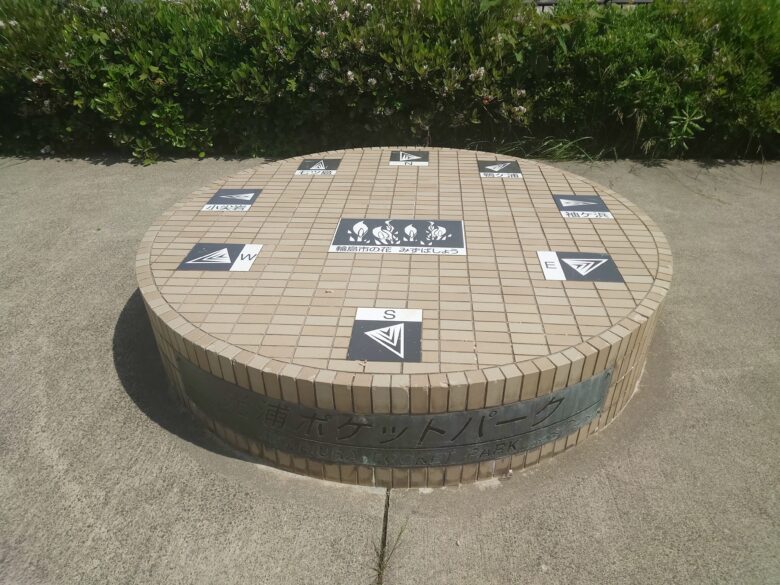 光浦ポケットパークの方位案内
