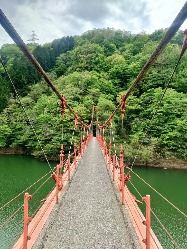 我谷吊橋の通路