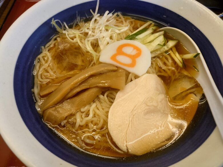 8番らーめんの夏季限定の冷んやり和だしらーめん
