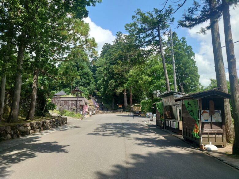 平泉寺白山神社の露店