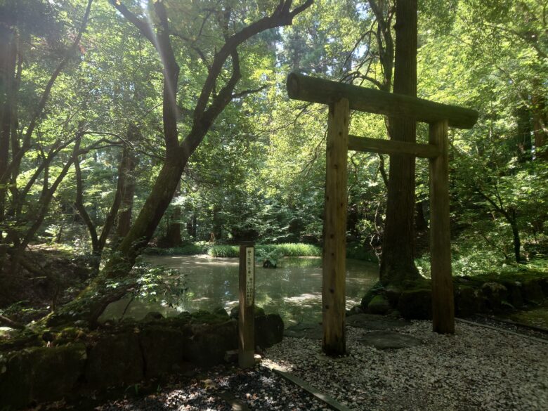 平泉寺白山神社の御手洗池