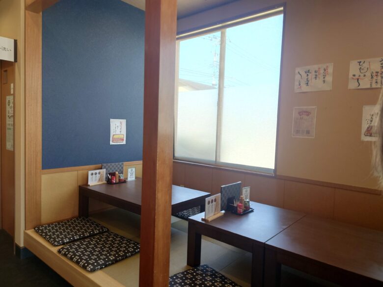 うなぎ ふじ栄のお座敷席