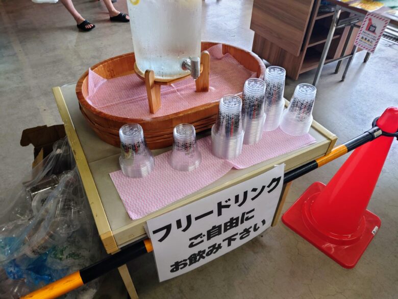 ホクチンフェスのフリードリンク