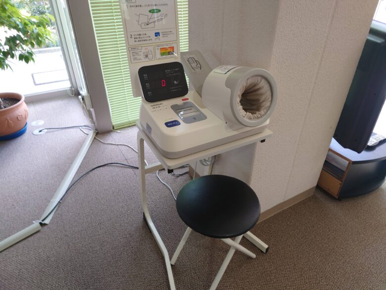 とぎ温泉 ますほの湯の血圧計