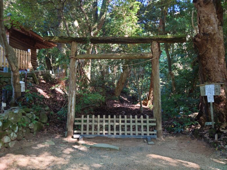 気多大社の入らずの森の遥拝所の鳥居