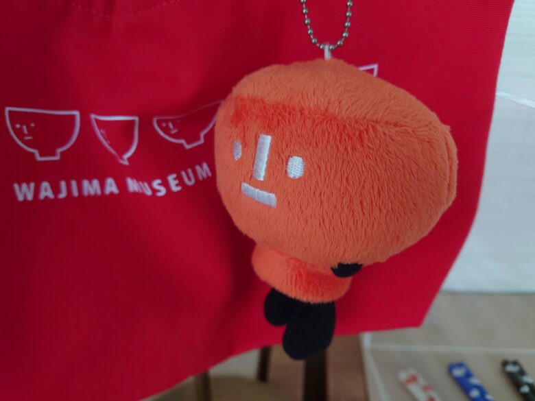 石川県輪島漆芸美術館の「わんじま展」で展示されていたグッズ