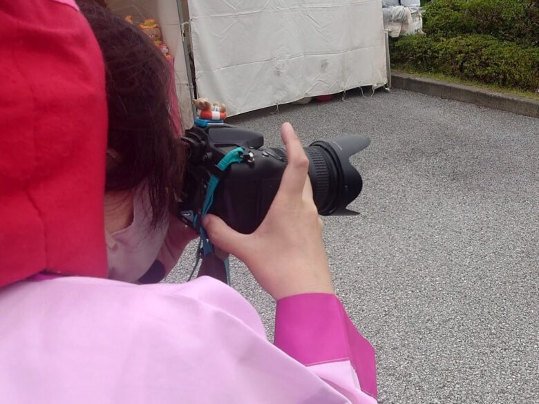 かにこ隊長の一眼レフカメラでの撮影