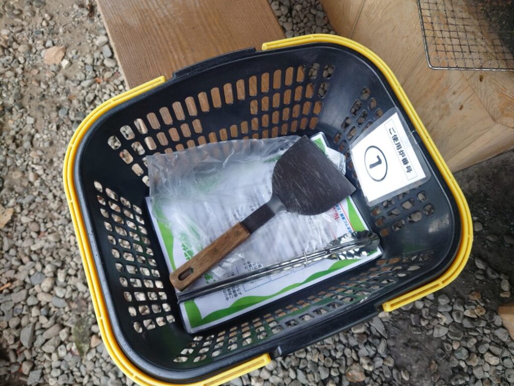 ゆりの里公園 ユリーム春江のバーベキューの貸出品