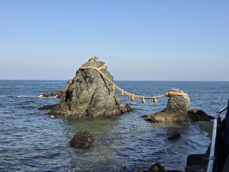 二見興玉神社から見た夫婦岩